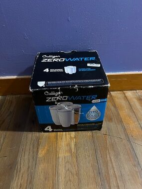 Culligan ZeroWater 4-Pack Replacement Filters - Black & Blue Box